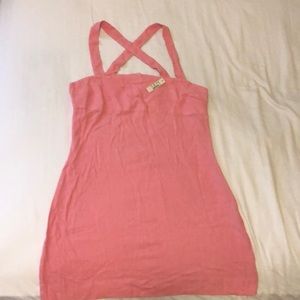 Madewell Linen NWT Pink Sundress Sz 8